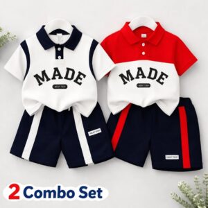 A Combo 2Set=White Made+Half Red