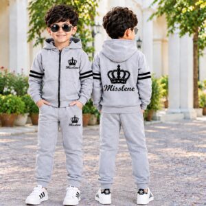 Hoodie+Pant Set=Tn Grey