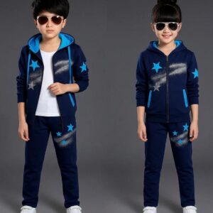 Hoodie+Pant Set=Blue Star