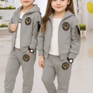 Hoodie+Pant Set=New Grey Afsan